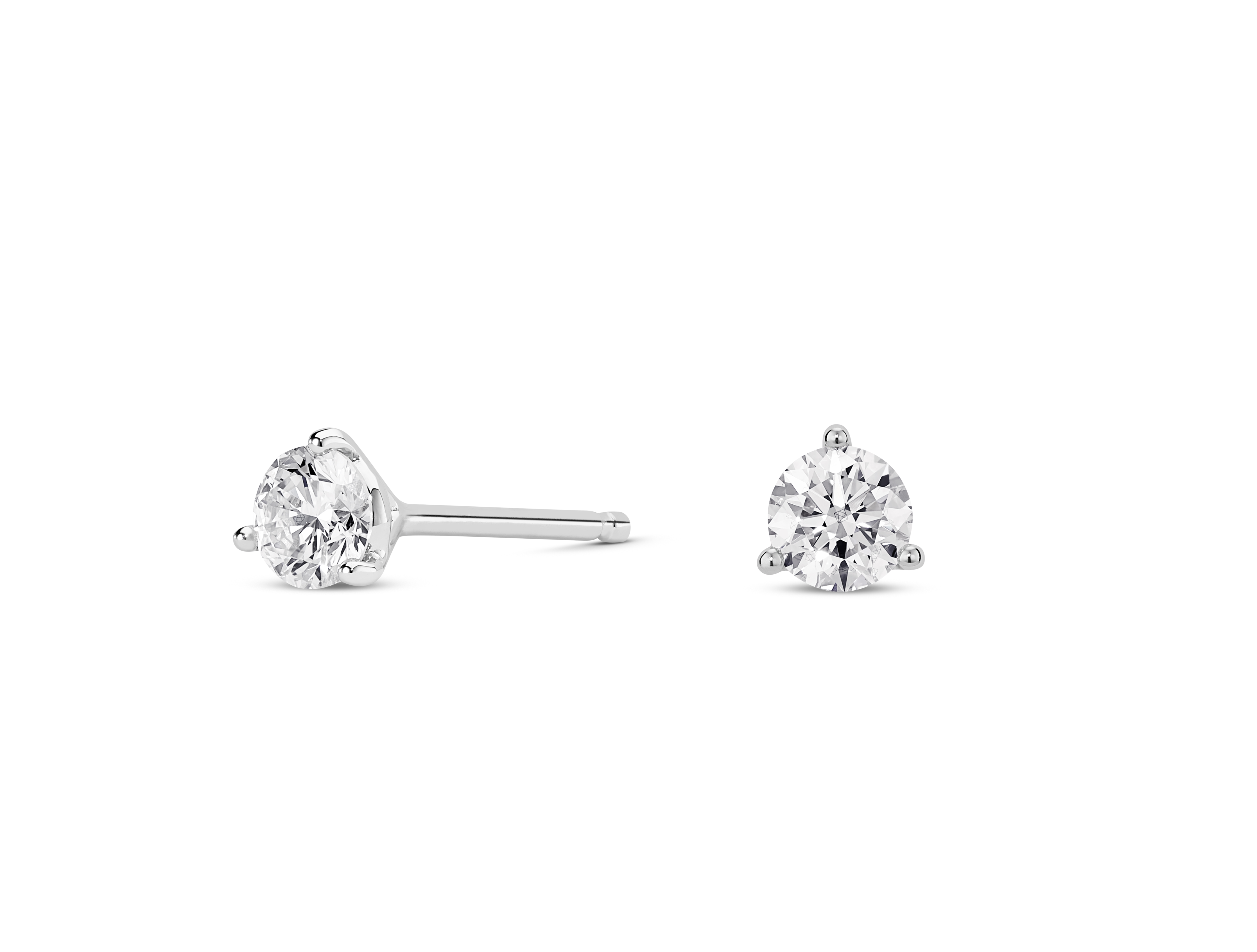 Lab-Grown Diamond ½ct. tw. Round Brilliant Solitaire Studs | White